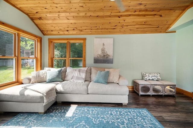 7 Scenic Dr, Wilbraham, MA 01095 - living room with lofted ceiling, wood ceiling, and wood finished floors