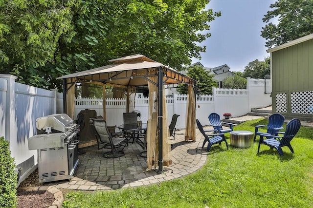 10 Hemenway St, Methuen, MA 01844 - view of patio with a gazebo and area for grilling