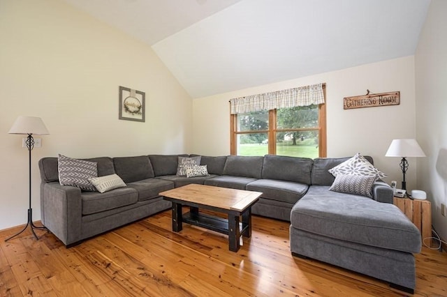 10 Tobin Dr, Dudley, MA 01571 - living room featuring light wood-type flooring and lofted ceiling