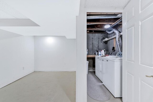laundry area featuring separate washer and dryer