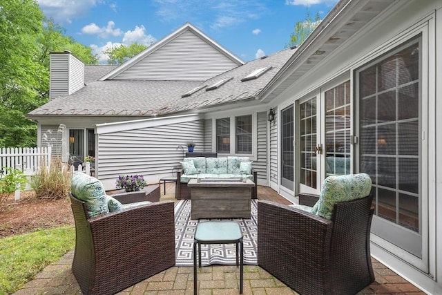 10 Highcroft Way Unit 10, Hopkinton, MA 01748 - view of patio with an outdoor hangout area