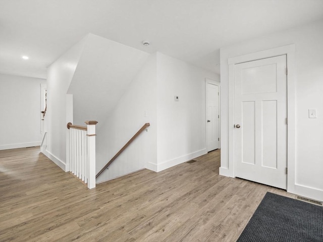 interior space with light wood-type flooring