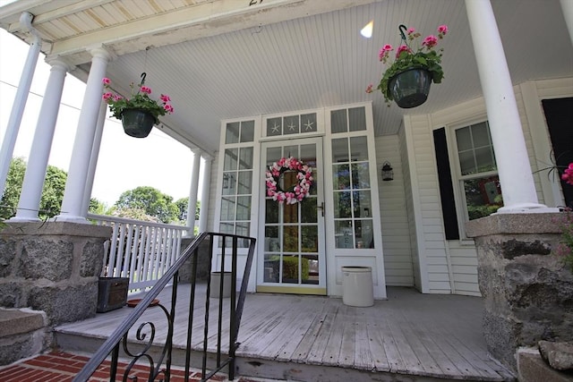 27 Summer St, Saugus, MA 01906 - view of wooden porch