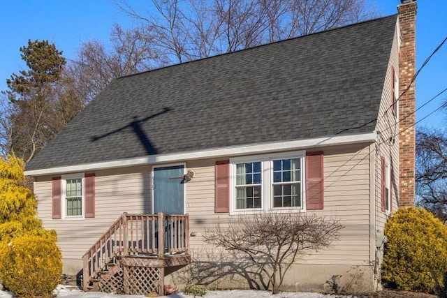 view of cape cod-style house