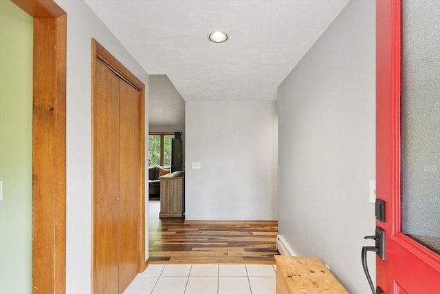 25 Williams Rd, Fitchburg, MA 01420 - foyer entrance with light tile patterned floors and recessed lighting