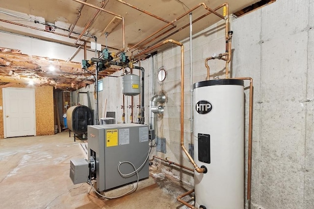 25 Williams Rd, Fitchburg, MA 01420 - utilities featuring electric water heater, heating fuel, and a heating unit