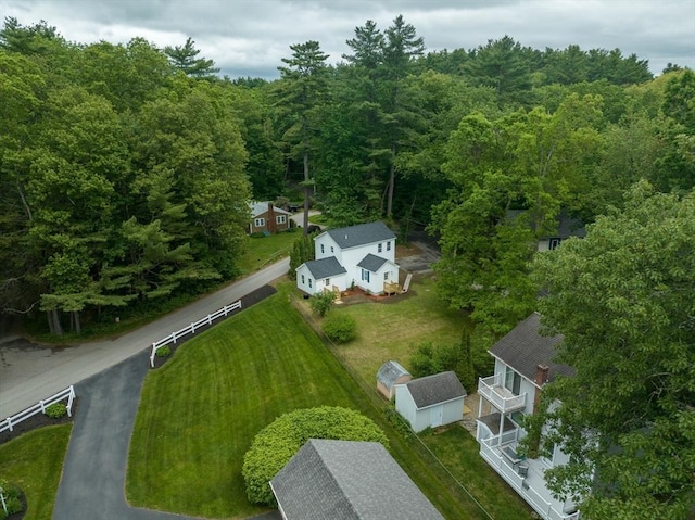 22 Mountain Brook Rd, Sturbridge, MA 01566 - aerial view of property and surrounding area with a heavily wooded area