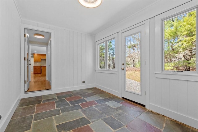 30 Grannys Ln, Orleans, MA 02653 - entryway featuring stone tile floors and baseboards