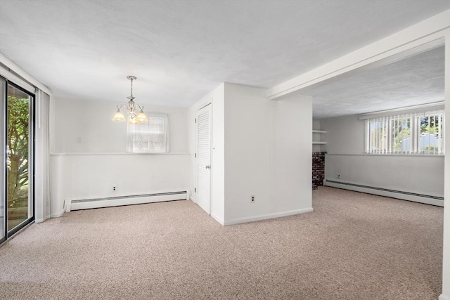 3 Biggar Ave, Wilmington, MA 01887 - spare room with a baseboard radiator, carpet flooring, and plenty of natural light