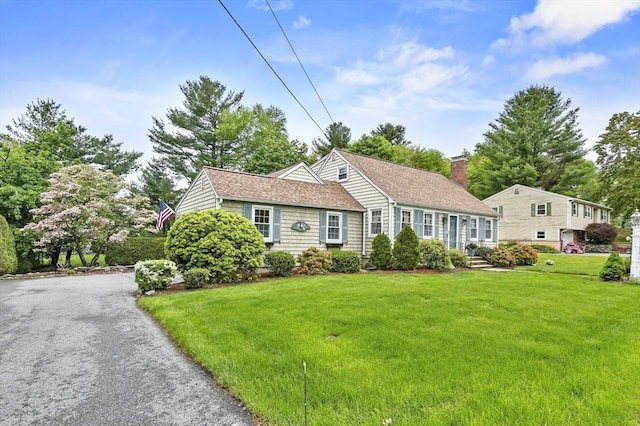 3 Tory Dr, Shrewsbury, MA 01545 - view of front of home with a front lawn and a shingled roof