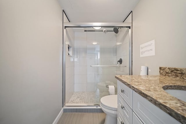 123 Walnut St, Saugus, MA 01906 - full bathroom with vanity and a shower stall