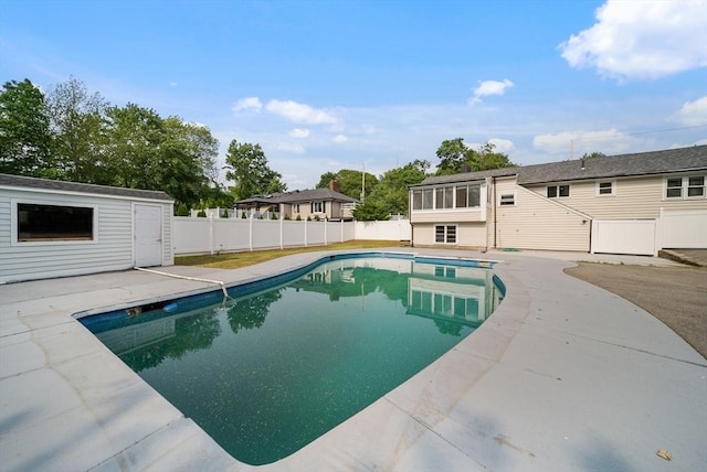 123 Walnut St, Saugus, MA 01906 - view of swimming pool featuring a patio