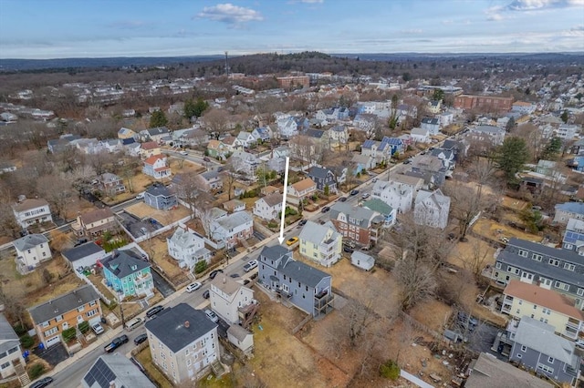 drone / aerial view with a residential view