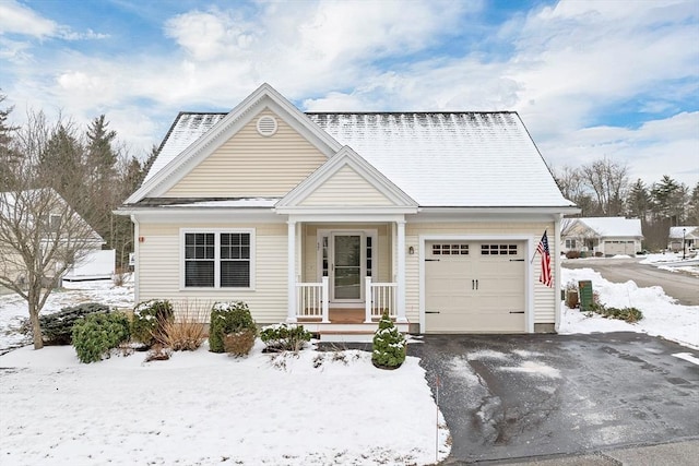 view of front of house featuring a garage