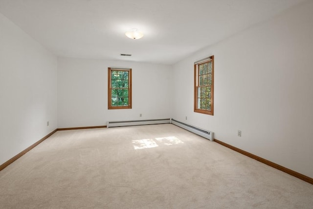 100 Avery Heights Dr, Holden, MA 01520 - carpeted spare room featuring baseboards and a baseboard heating unit