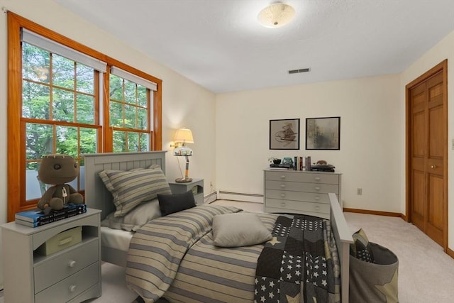 100 Avery Heights Dr, Holden, MA 01520 - carpeted living area featuring a baseboard heating unit and baseboards
