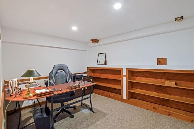 290 Cotuit Bay Dr, Barnstable, MA 02635 - carpeted home office featuring recessed lighting