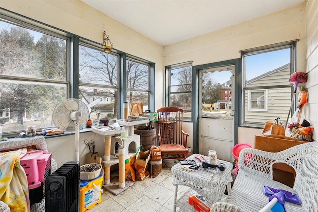 view of sunroom