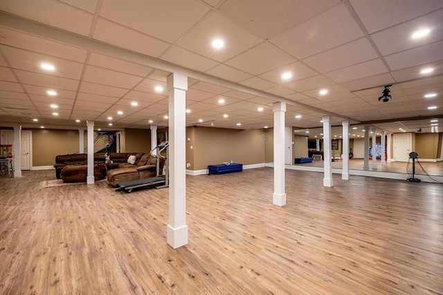 29 Hoveys Pond Dr, Boxford, MA 01921 - finished below grade area with baseboards and wood finished floors