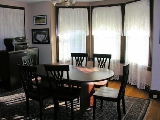 dining room featuring hardwood / wood-style flooring