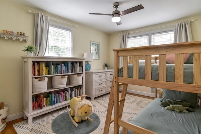 28 Foster Dr, Framingham, MA 01701 - bedroom featuring light wood finished floors, baseboards, and a ceiling fan