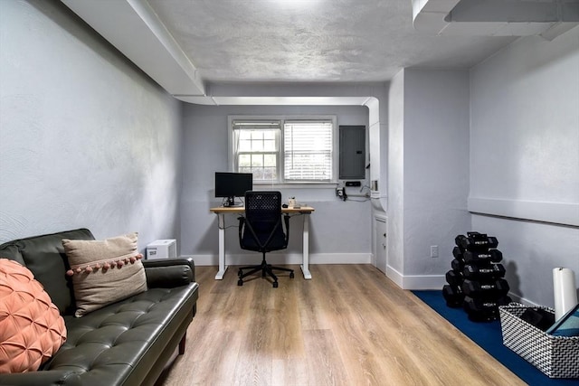 28 Foster Dr, Framingham, MA 01701 - home office featuring wood finished floors and electric panel
