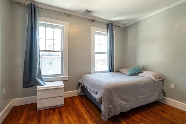350 Wentworth Ave, Lowell, MA 01852 - bedroom with ornamental molding, baseboards, and wood finished floors