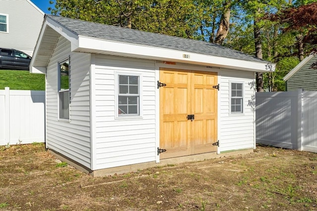 350 Wentworth Ave, Lowell, MA 01852 - view of shed with fence