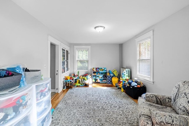 190 Winthrop St, Taunton, MA 02780 - game room featuring plenty of natural light and wood finished floors