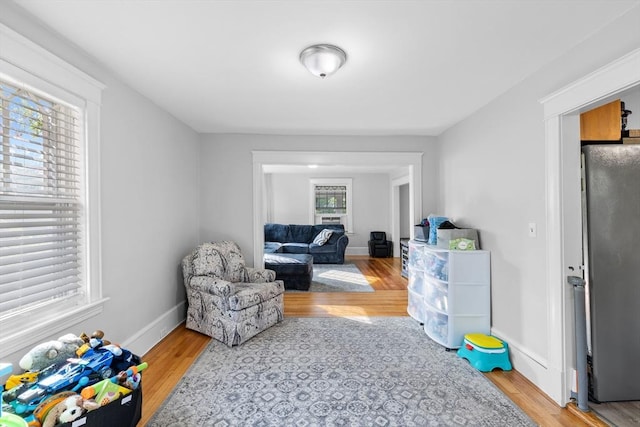 190 Winthrop St, Taunton, MA 02780 - sitting room featuring light wood-style floors and baseboards