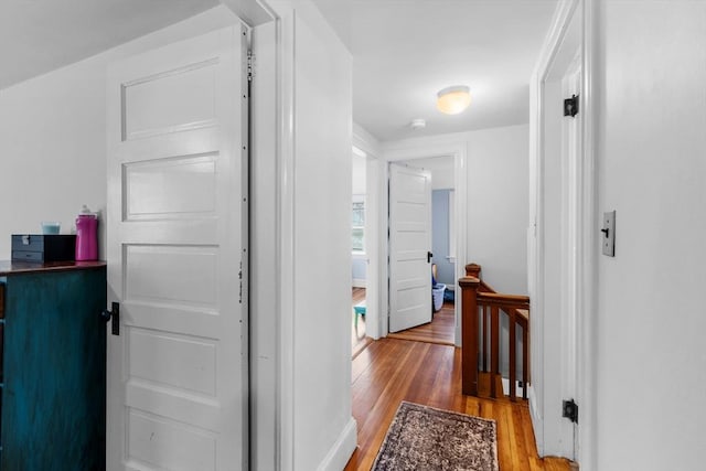 190 Winthrop St, Taunton, MA 02780 - corridor featuring an upstairs landing and light wood-style floors