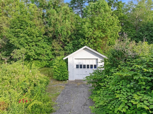 190 Winthrop St, Taunton, MA 02780 - detached garage featuring driveway