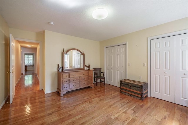 9 Lauren Ln, Southwick, MA 01077 - bedroom featuring light wood-style floors, two closets, and baseboards