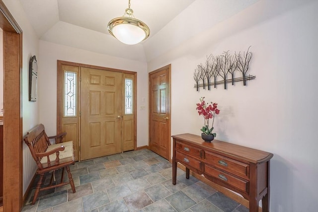 9 Lauren Ln, Southwick, MA 01077 - foyer with stone finish floors and baseboards