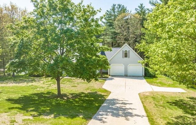 9 Lauren Ln, Southwick, MA 01077 - view of front of property with a front yard, concrete driveway, and an attached garage