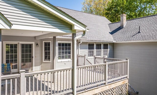 9 Lauren Ln, Southwick, MA 01077 - view of wooden deck