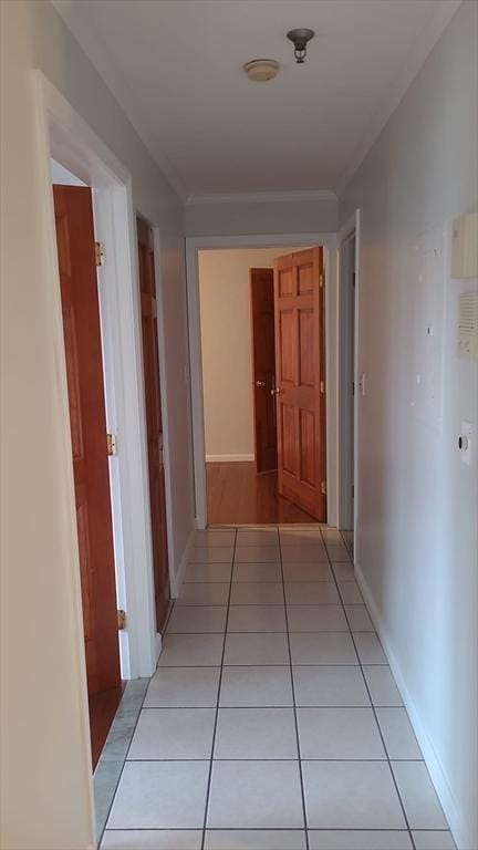 38 Carter St Unit 303, Everett, MA 02149 - hall with light tile patterned floors and crown molding