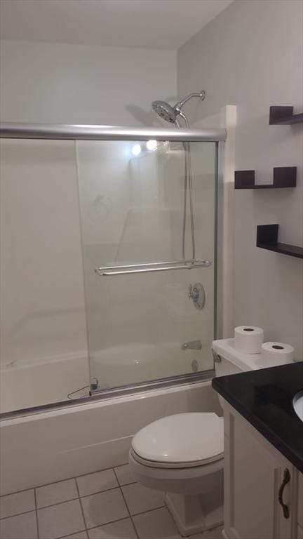 38 Carter St Unit 303, Everett, MA 02149 - full bathroom with enclosed tub / shower combo, vanity, and tile patterned floors