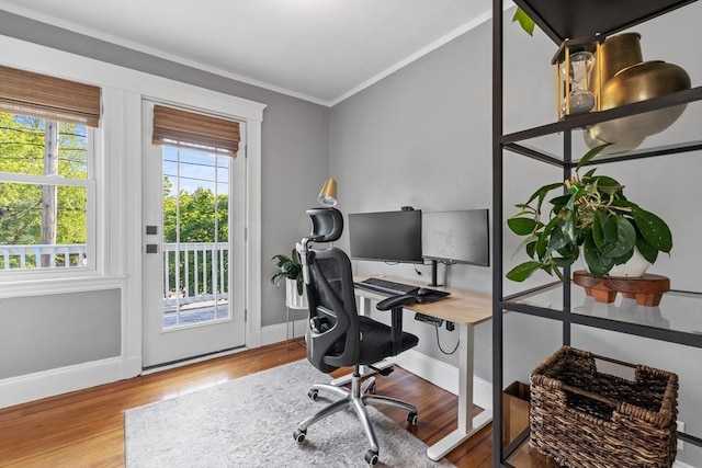 614 Summer St, Arlington, MA 02474 - office space with ornamental molding and wood finished floors