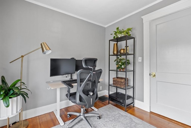 614 Summer St, Arlington, MA 02474 - office with wood finished floors and crown molding