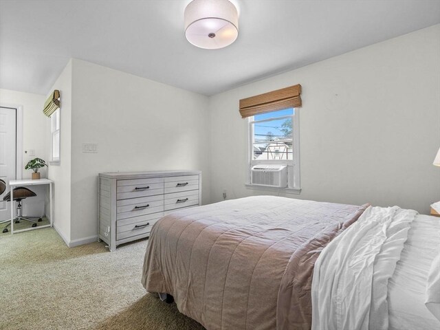 168 Maple St, Boston, MA 02132 - bedroom featuring light colored carpet and cooling unit
