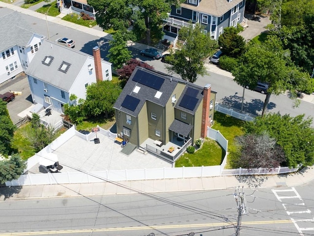 168 Maple St, Boston, MA 02132 - aerial perspective of suburban area
