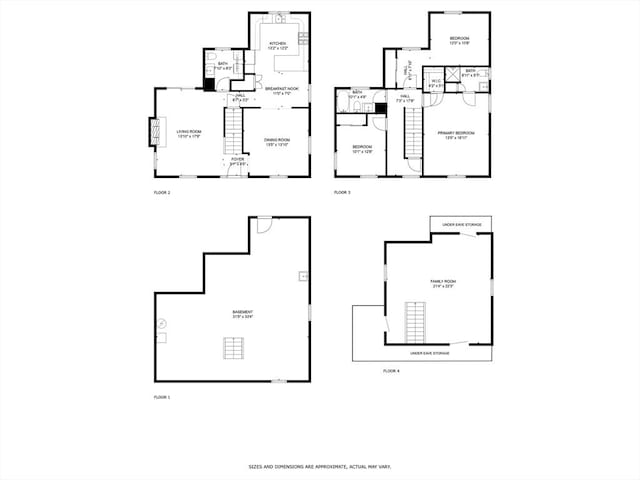 168 Maple St, Boston, MA 02132 - view of floor plan / room layout