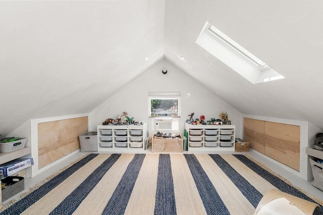 68 Cliftondale St, Boston, MA 02131 - bonus room featuring lofted ceiling, a skylight, and cooling unit
