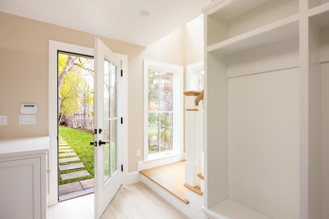15 Woodcliff Rd, Newton, MA 02461 - entryway with light wood-type flooring and baseboards