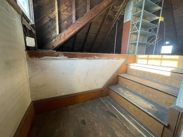 view of attic