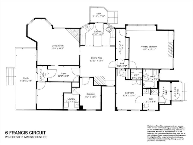 6 Francis Circuit Unit 6, Winchester, MA 01890 - home floor plan