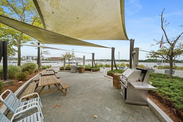 61 Broad Reach Unit T62B, Weymouth, MA 02191 - view of patio / terrace with a water view