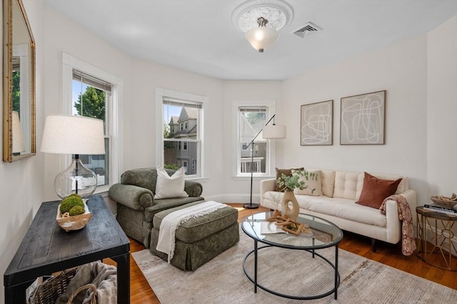 46 Farquhar Unit 2, Boston, MA 02131 - living room with wood finished floors and baseboards