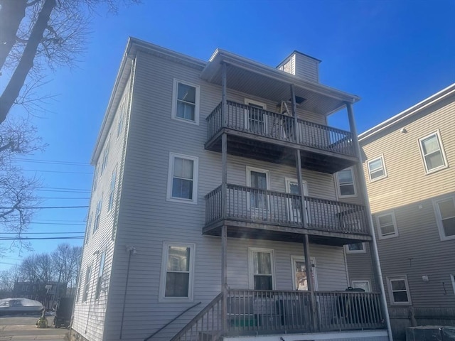 exterior space with a balcony